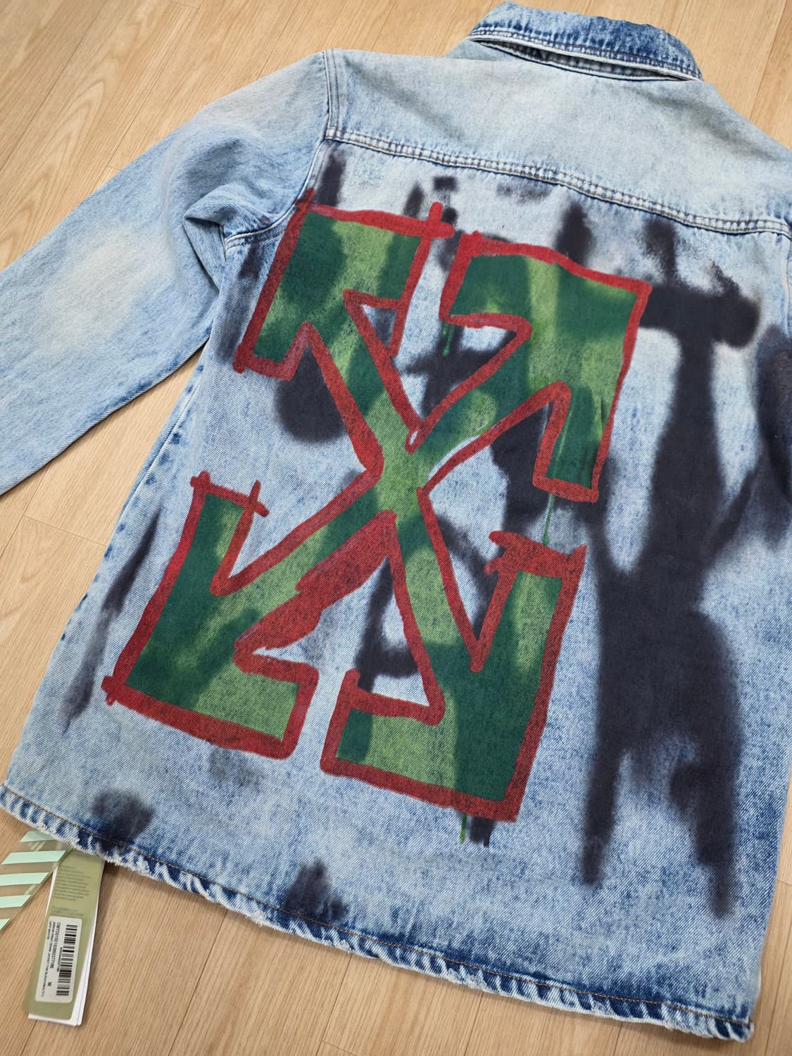 (새상품) 정품 19FW 오프화이트 데님 셔츠 자켓 M 상품이미지6