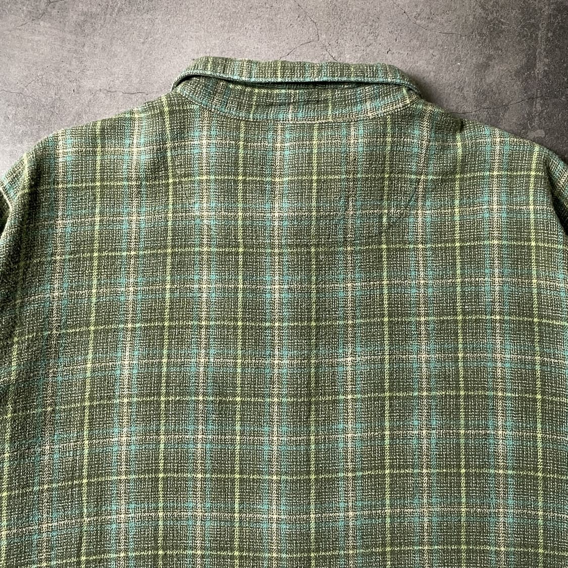 WOOLRICH 울리치 빈티지 그린체크 플란넬 코튼 셔츠 A00342 상품이미지7