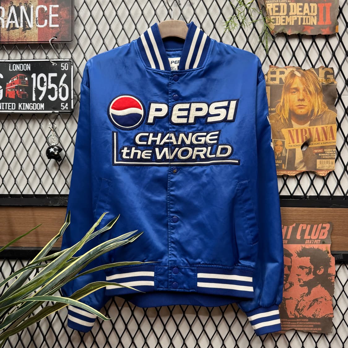 00s MLB X 이치로 스즈키 펩시 스타디움 자켓 블루 상품이미지1