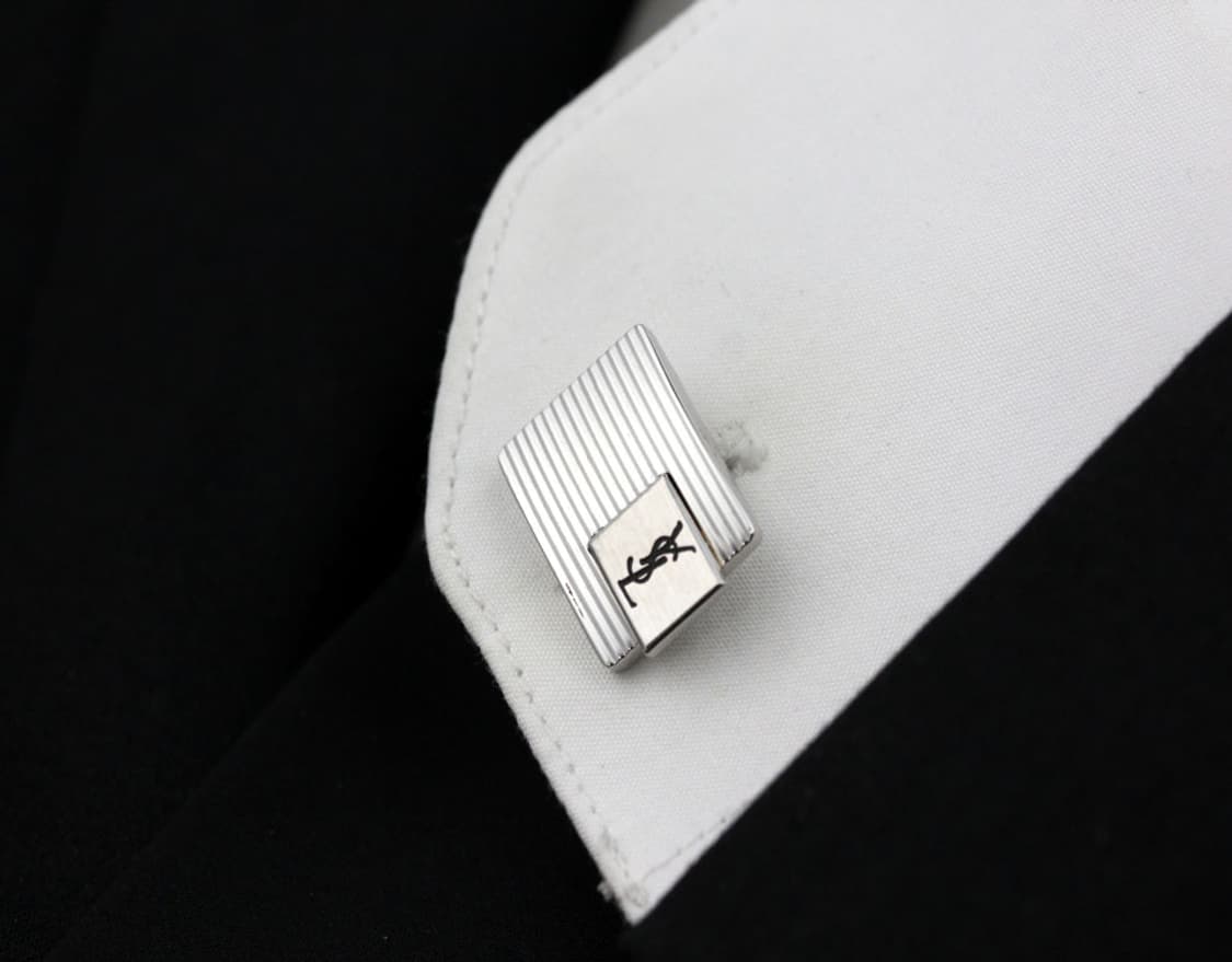 입생로랑 A등급 5.2cm 남자 명품 넥타이핀 커프스 세트 상품이미지9