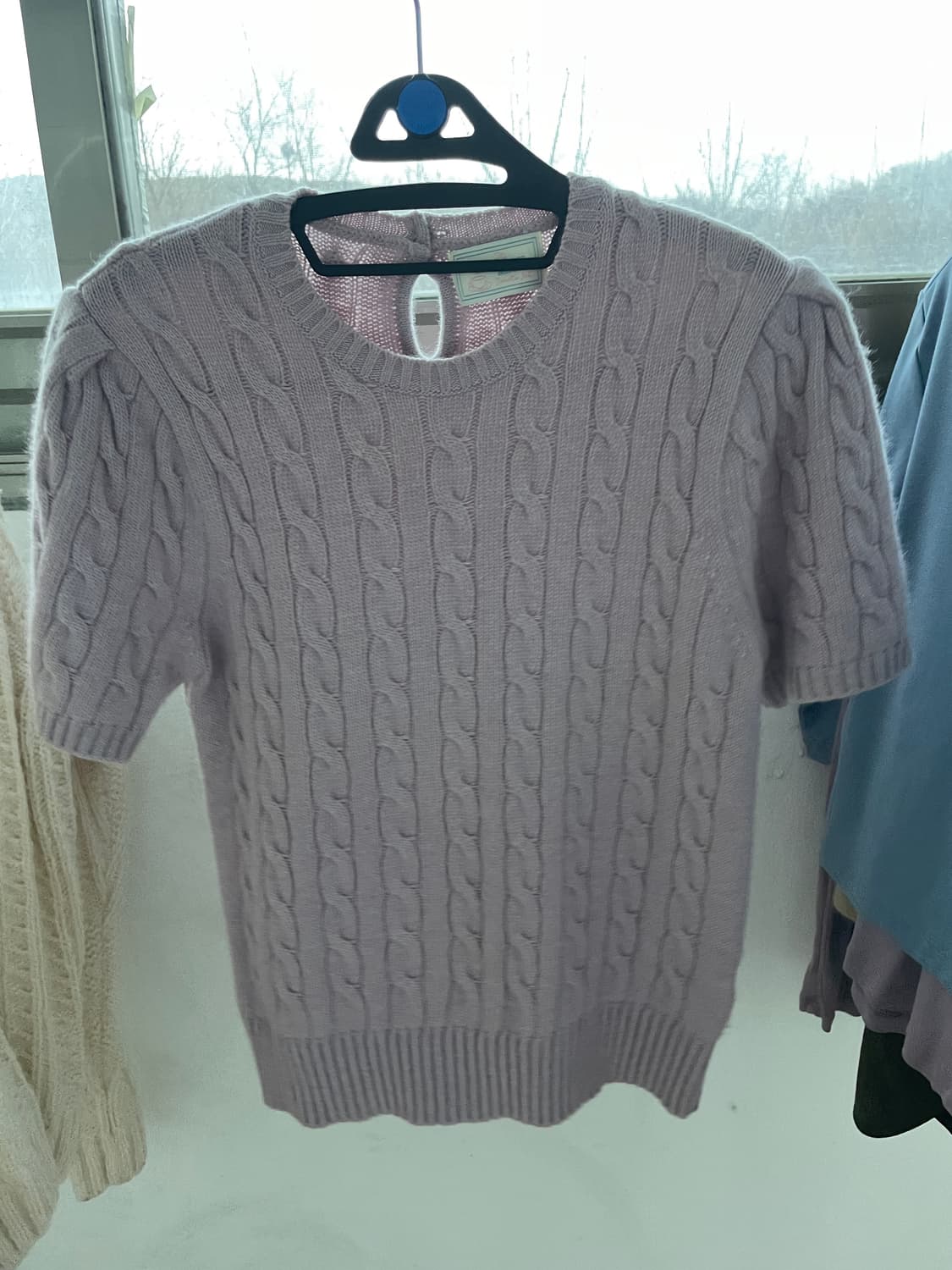 모데스트 무드 modest mood 로맨틱 케이블 숏 스웨터 상품이미지2