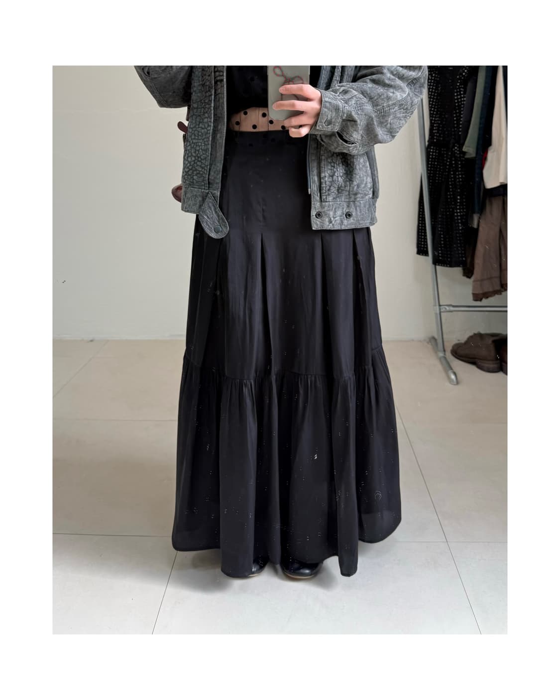 빈티지 롱 스커트 상품이미지1