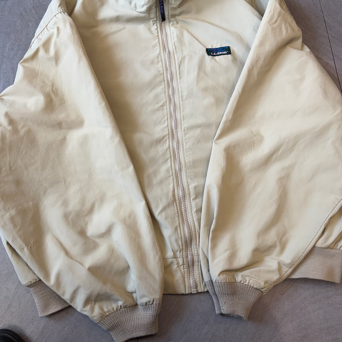 90년대 엘엘빈 쓰리 시즌 베이지 웜업 자켓 상품이미지7