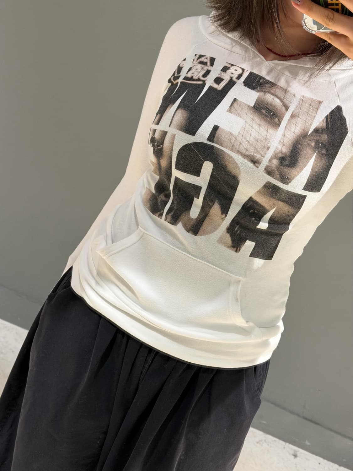 printing & lettering detail hood sleeve 상품이미지3