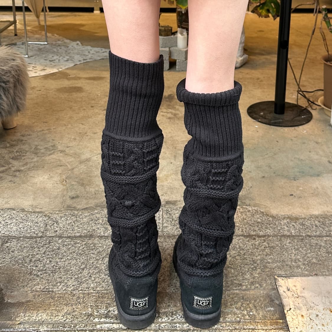 00s 리미티드 에디션 XL 롱 니트 카디 부츠 상품이미지6