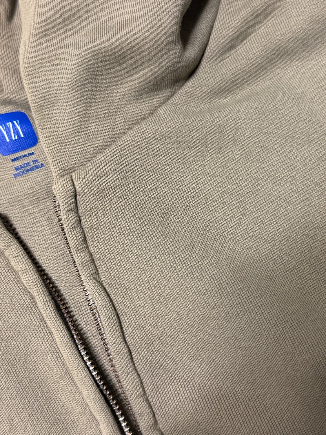 이지 갭 yeezy gap 후드 집업 그레이 M size 상품이미지4