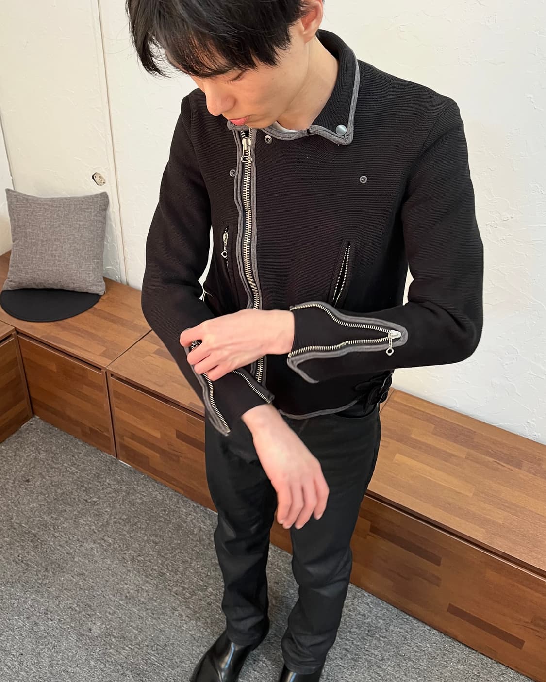 미하라 야스히로 더블 라이더 재킷 상품이미지10