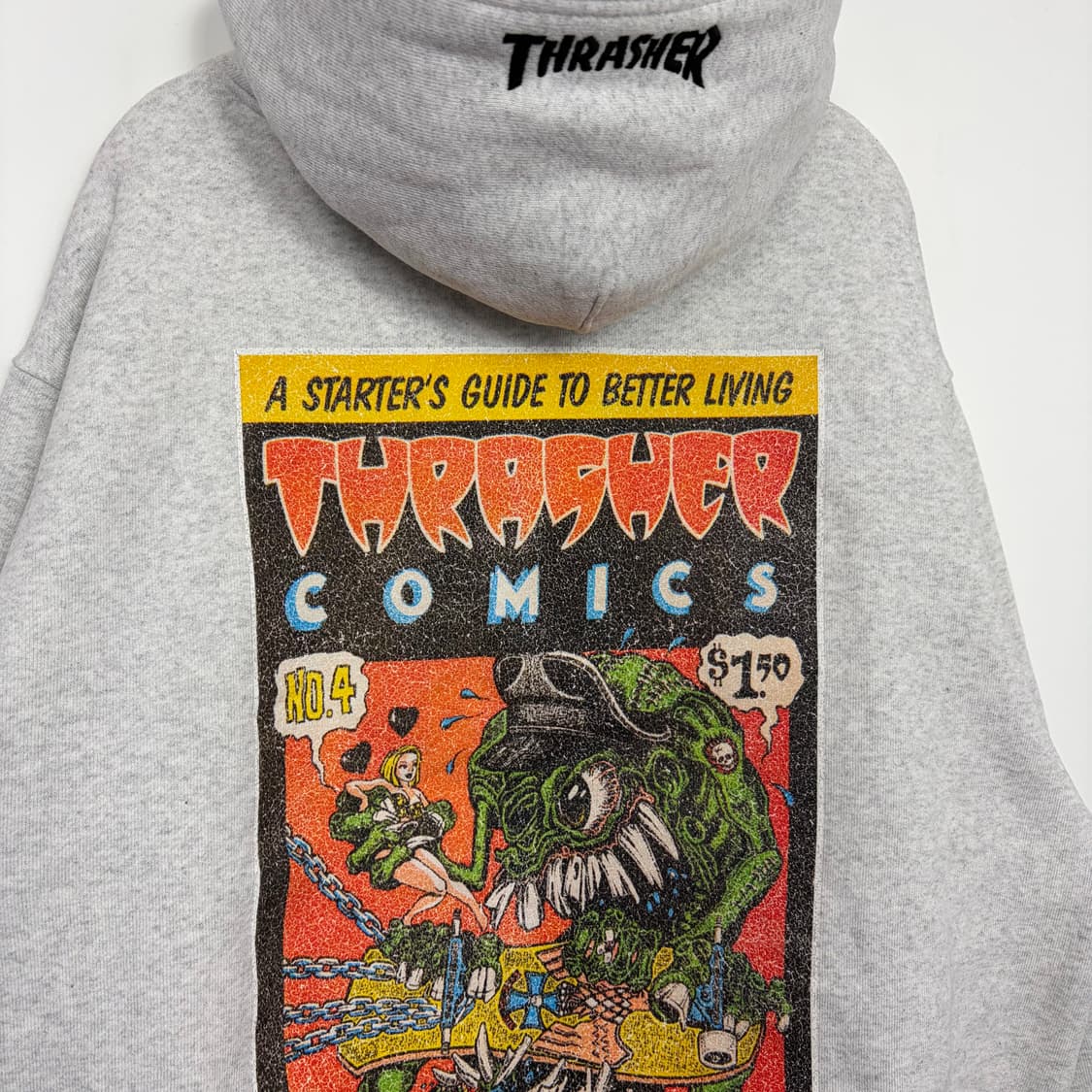 쓰레셔 트레셔 후드 프린팅 티셔츠 상품이미지9