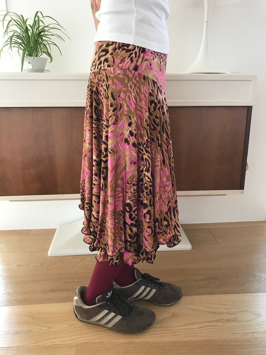 vintage pattern frill skirt 상품이미지2