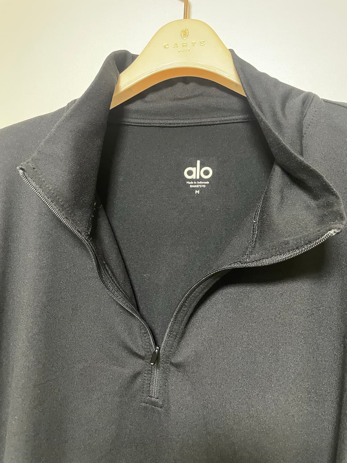 alo yoga 알로요가 하프 집업 블랙 M 상품이미지2