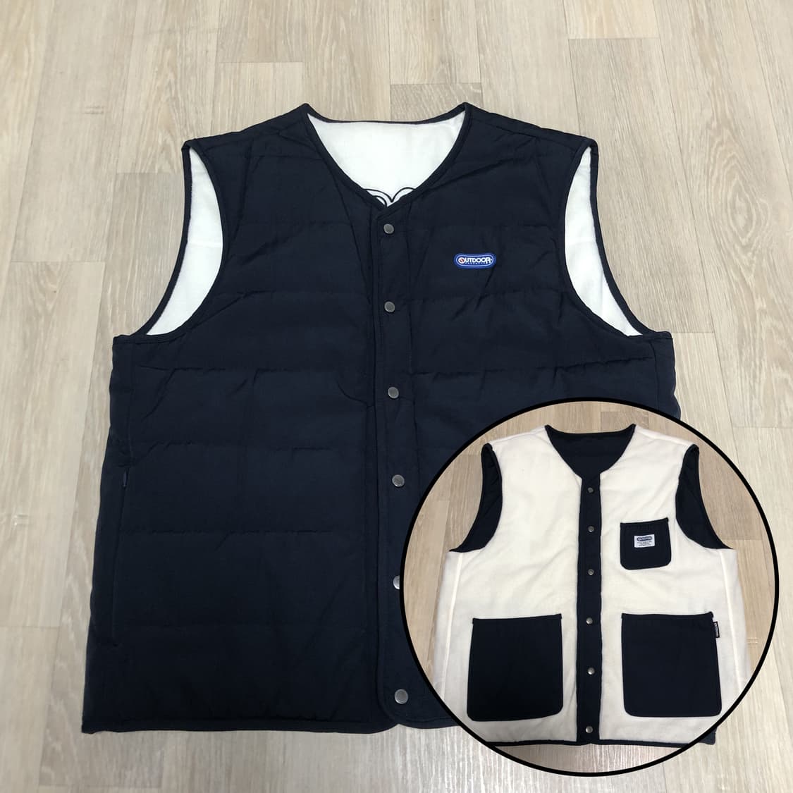 (L) 아웃도어 프로덕츠 OUTDOOR 리버시블 플리스 베스트 조끼  상품이미지1