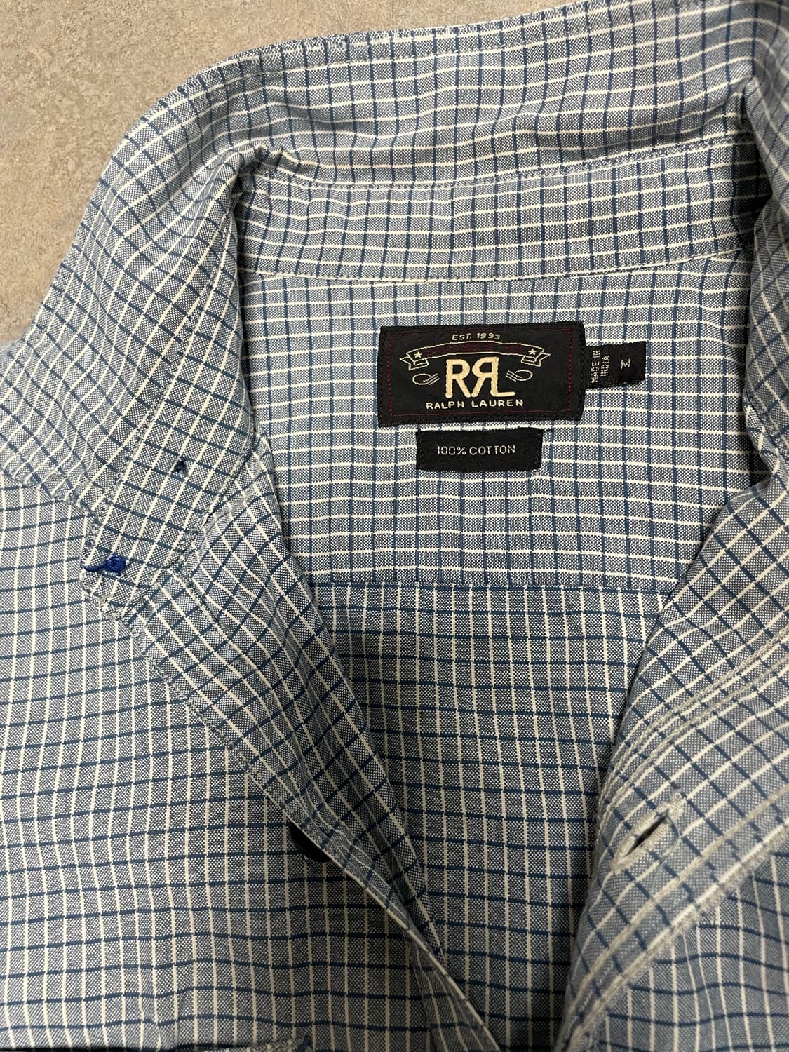 RRL 더블알엘 체크 셔츠 M 상품이미지3