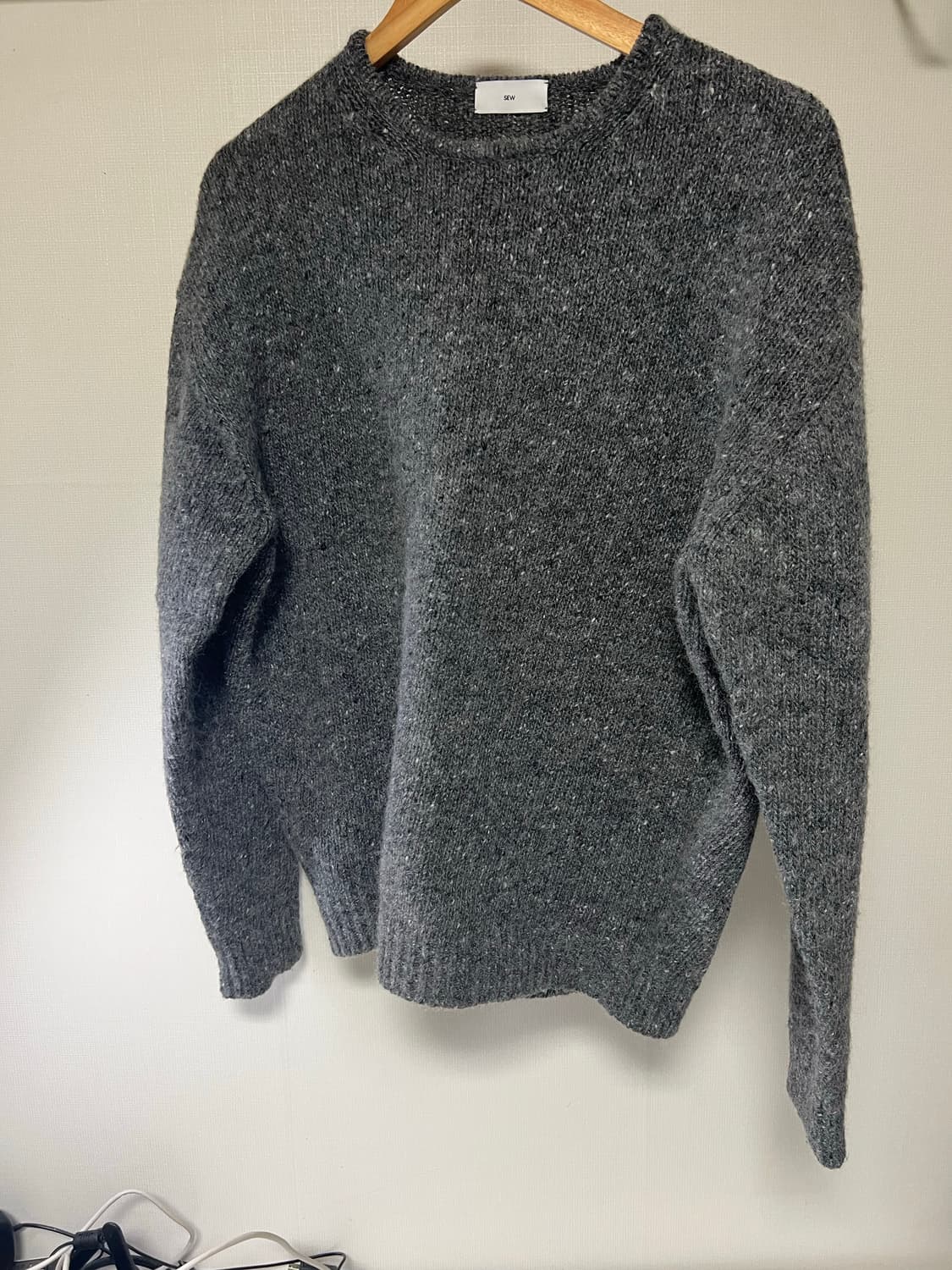 SEW 도네갈 모헤어 트위드 라운드 니트 상품이미지1