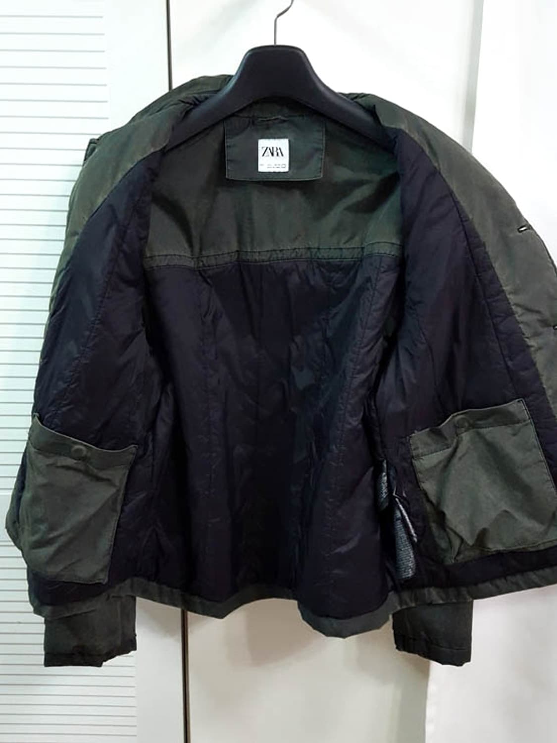 자라 남성 카키 점퍼 자켓 105 상품이미지4