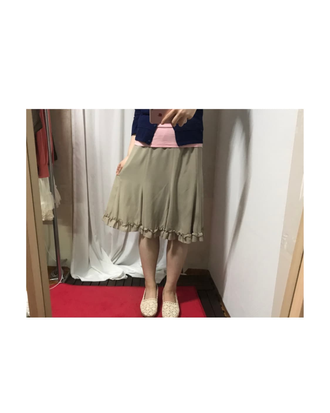 vintage cancan lace feminine kaki skirt 상품이미지1