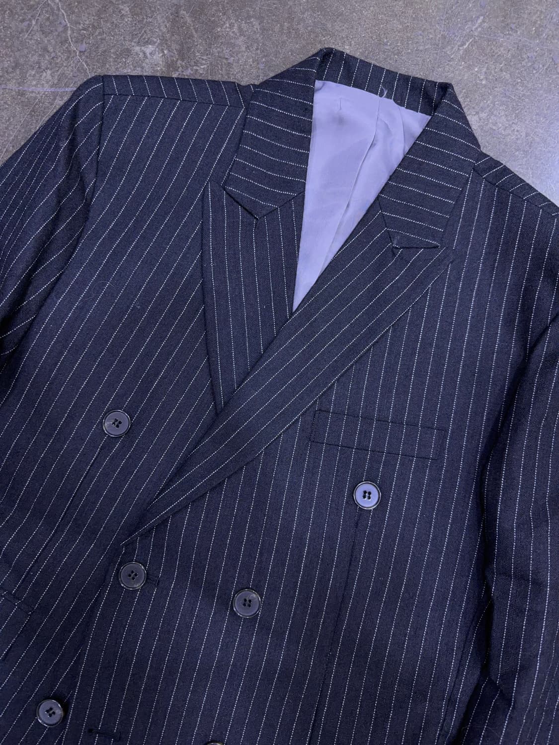 마스2 클래식 스트라이프 더블 블레스트 수트 셋업 46 M 상품이미지4