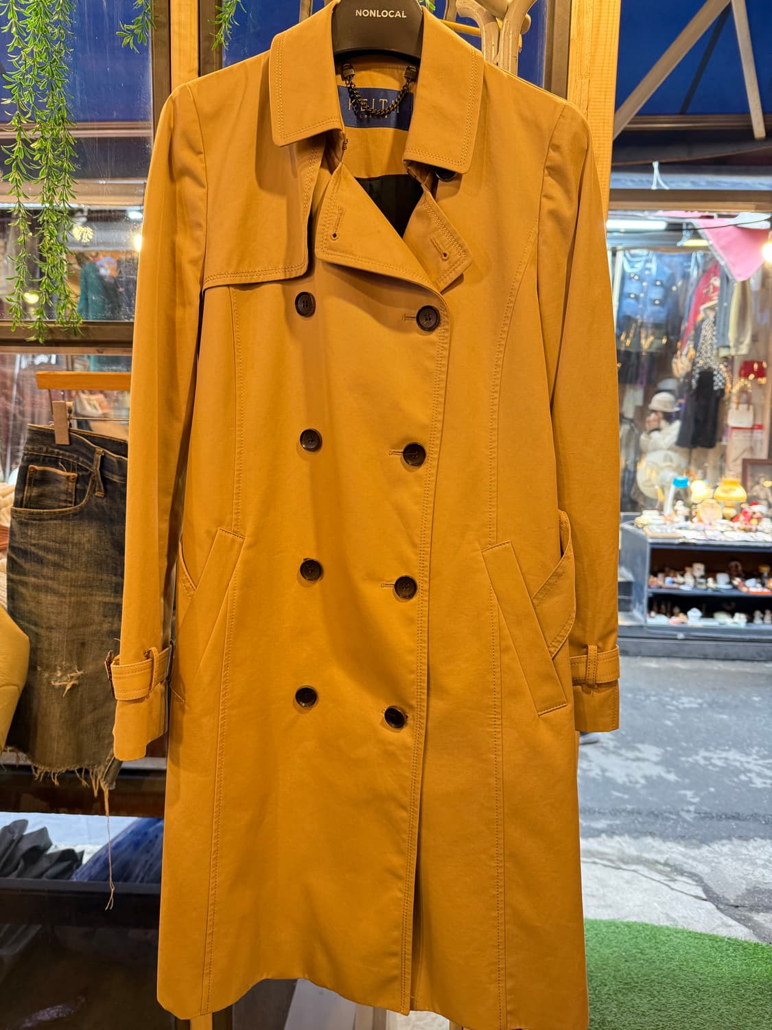 키이스 베이지 트렌치코트 상품이미지1