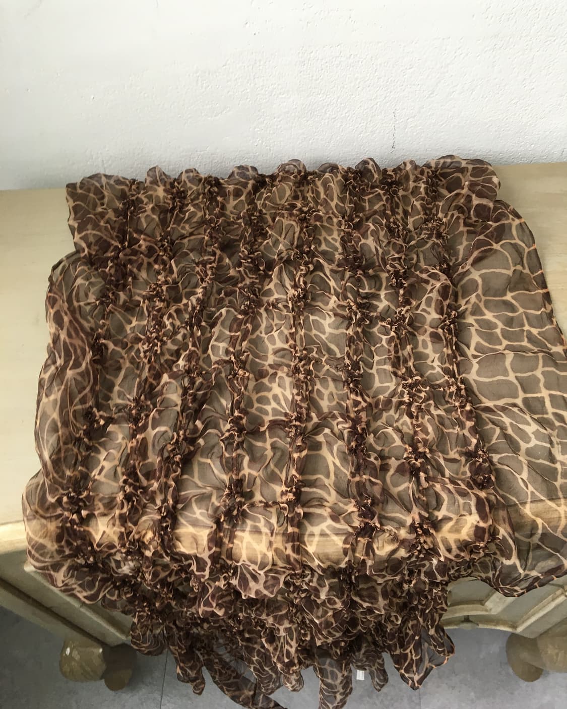 animal pattern shirring muffler 상품이미지5