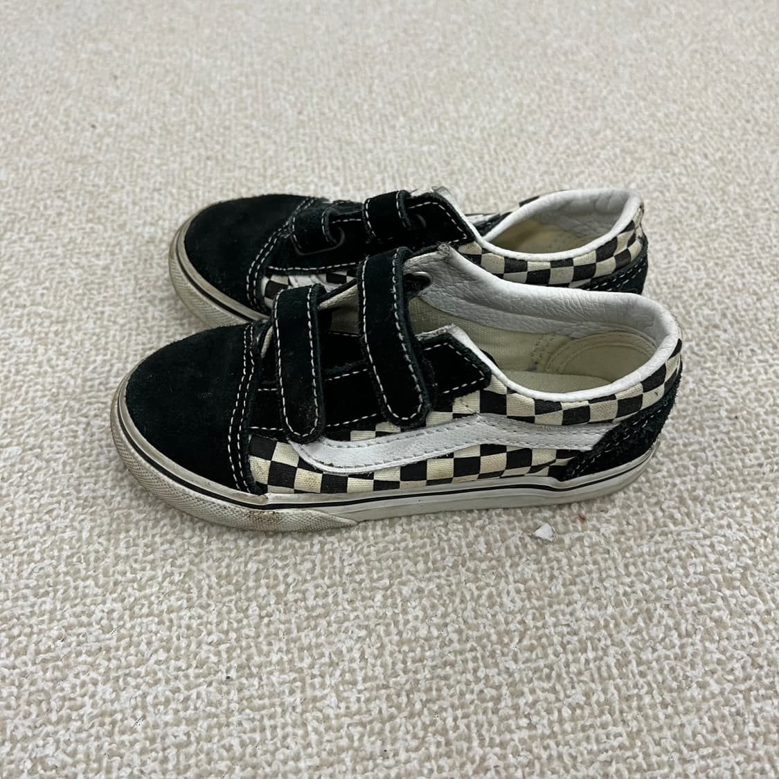 [160] 반스 키즈 토들러 올드스쿨 체커보드 벨크로 운동화 신발 011 상품이미지2