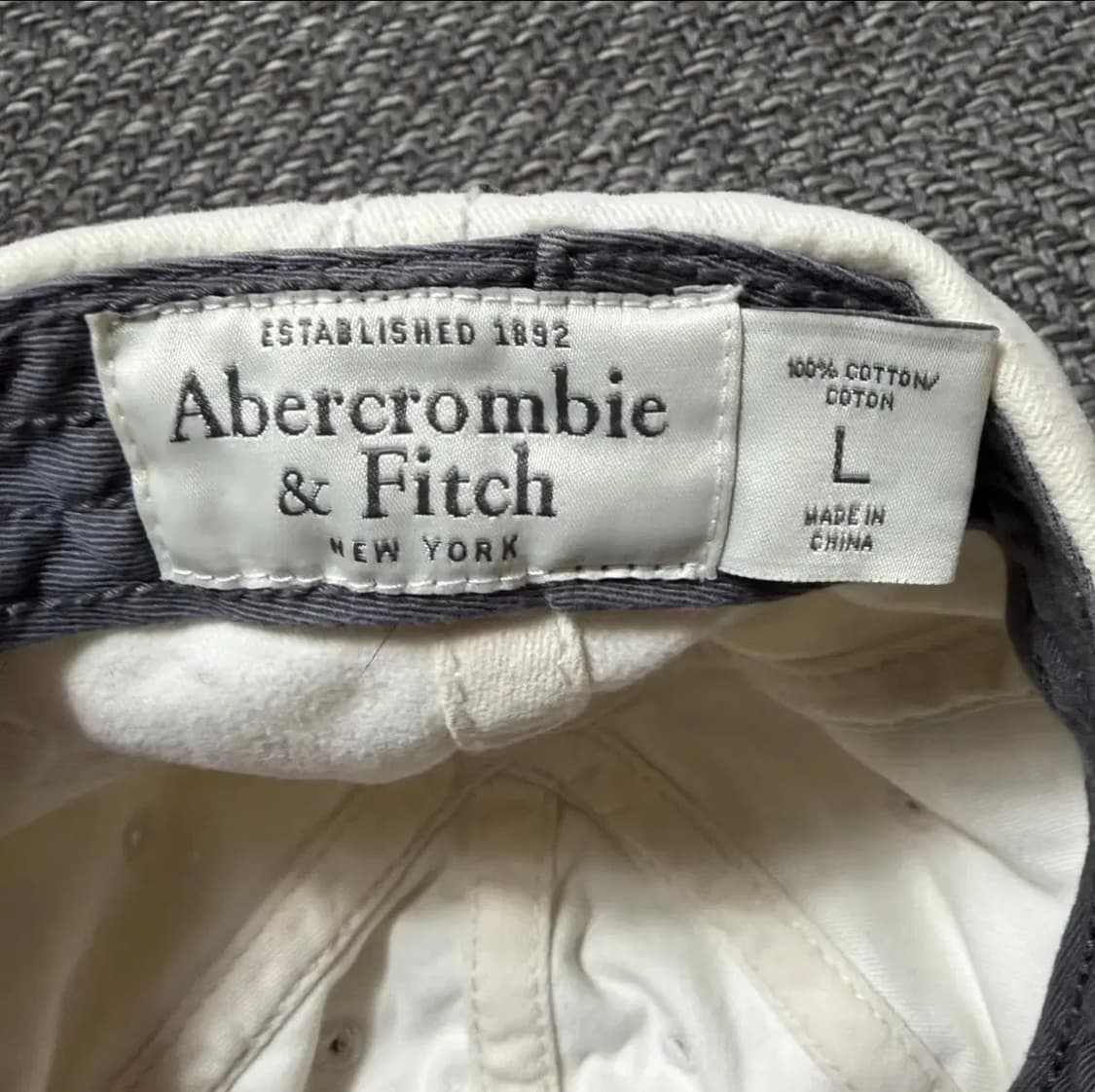 아베크롬비 ANF 화이트 볼캡(L) 상품이미지3
