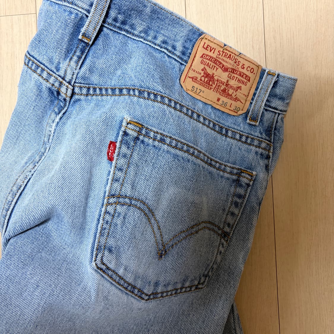 리바이스 517 데님 w36 연청 상품이미지4