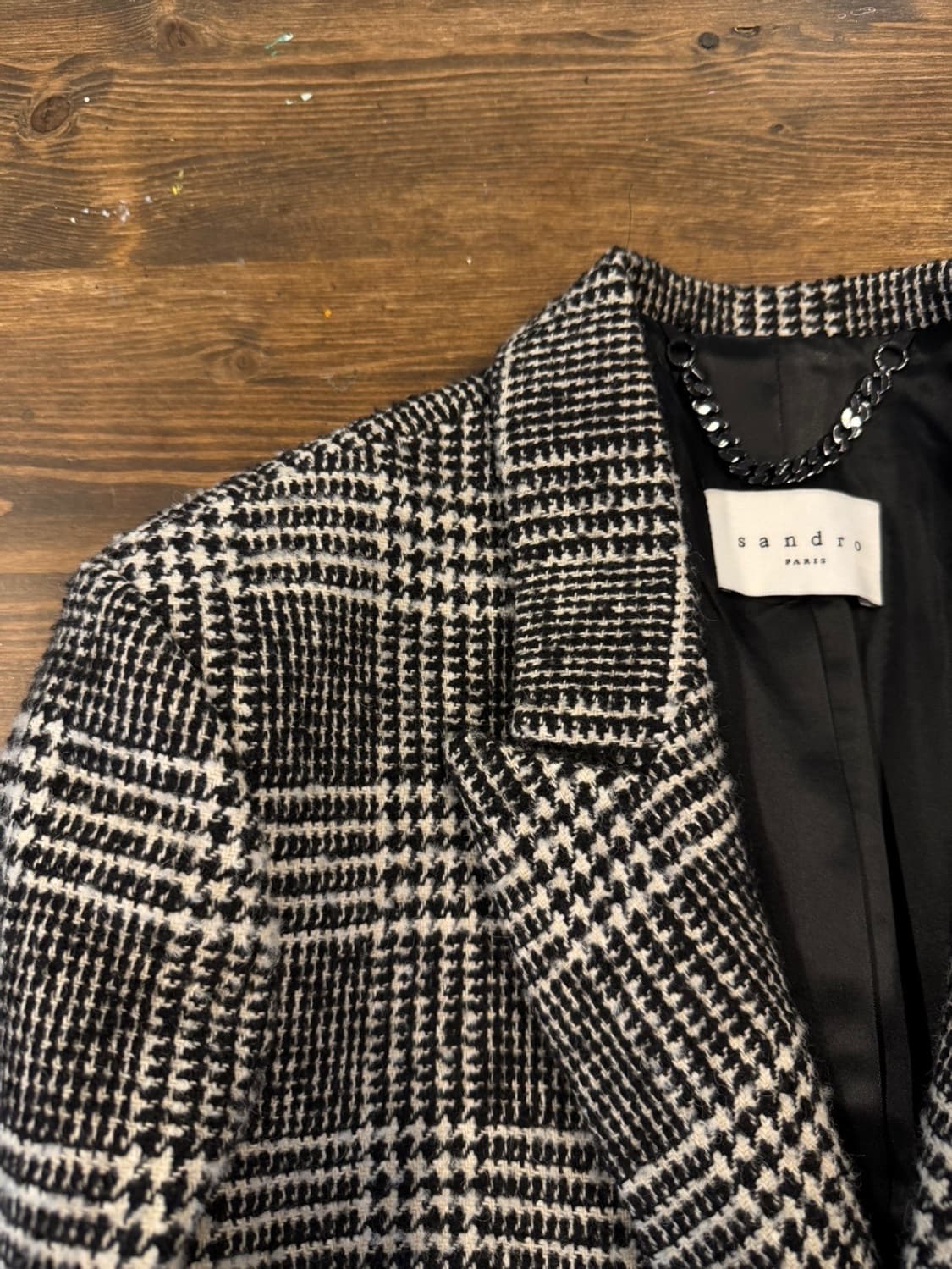 산드로 더블브레스티드 코트 남성100 상품이미지5