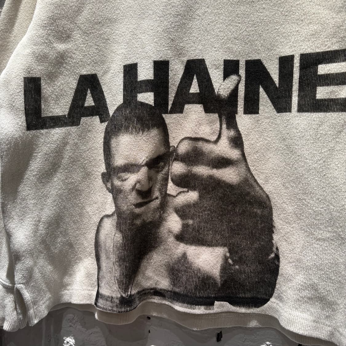 폴로 빅포니 LA HAINE 증오 커스텀 반집업 니트 상품이미지3