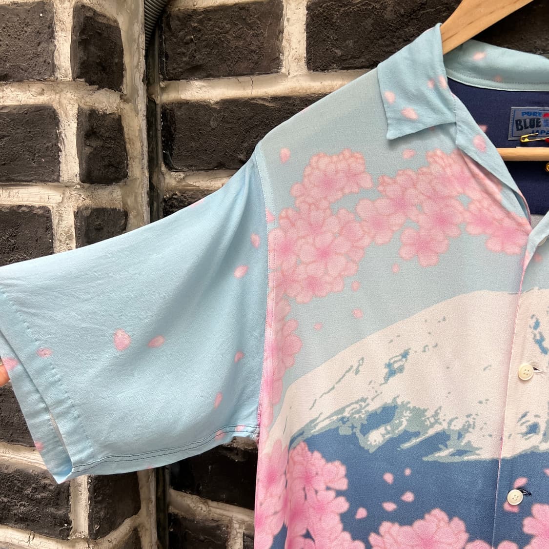 BLUE BLUE JAPAN 벛꽃 레이온 셔츠 상품이미지2
