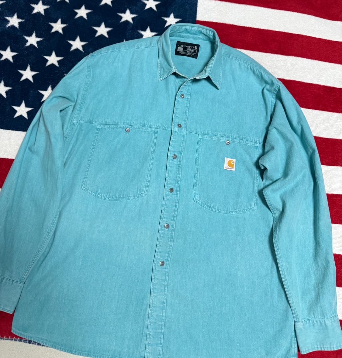킬하트 워시드 워크셔츠. carharrt work shirt  빈티지  상품이미지6