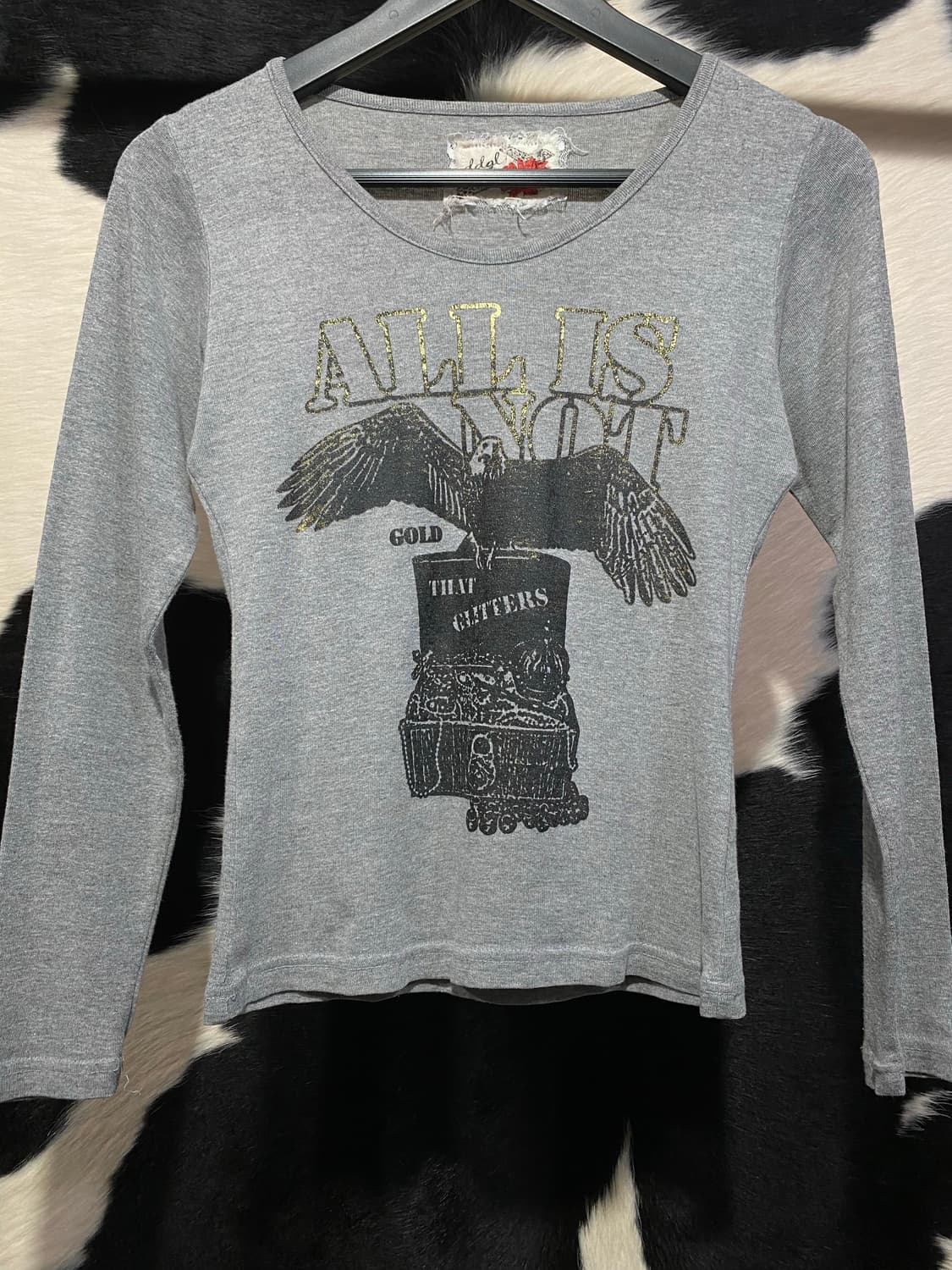 Japanese vtg 독수리 프린팅 슬림핏 롱슬리브 상품이미지3