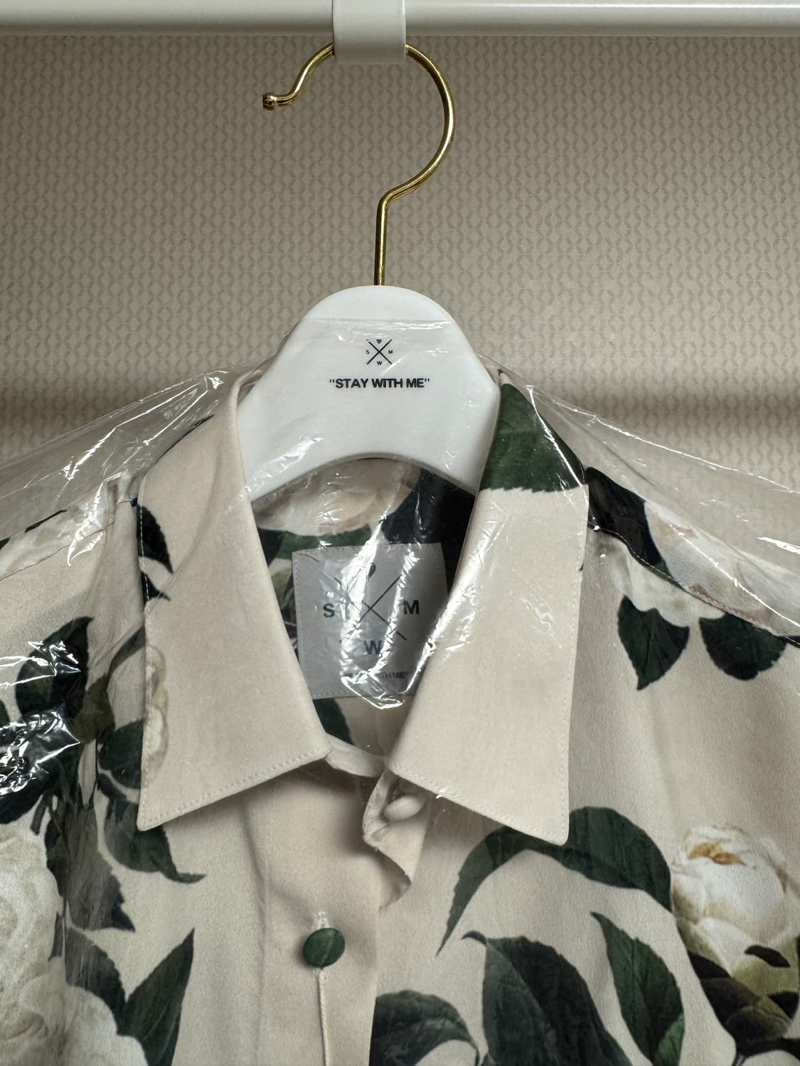 (새상품)카멜리아 패턴 셔츠(size 66) 상품이미지3