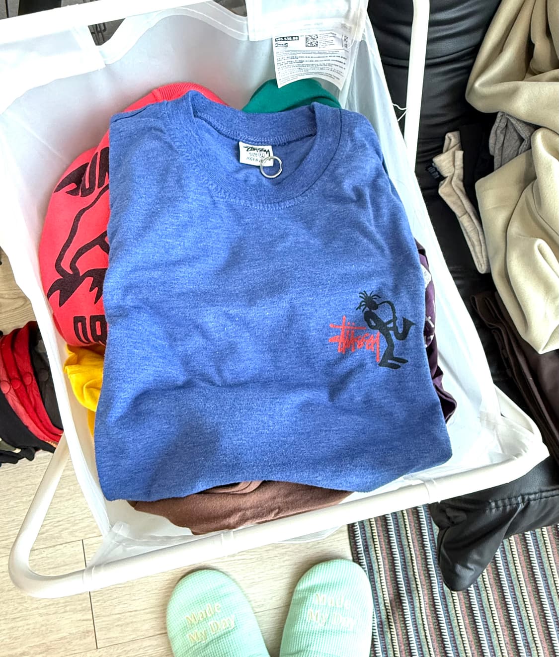 90s 올드 스투시 재즈맨 반팔 티셔츠 상품이미지1