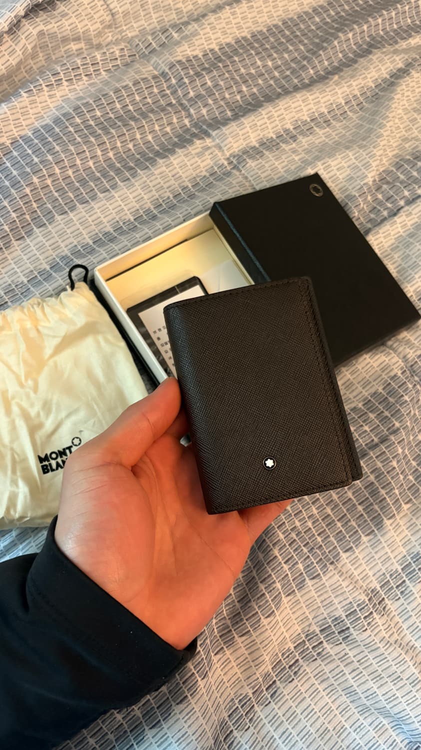 몽블랑 블랙 명함,카드지갑 풀세트 상품이미지1
