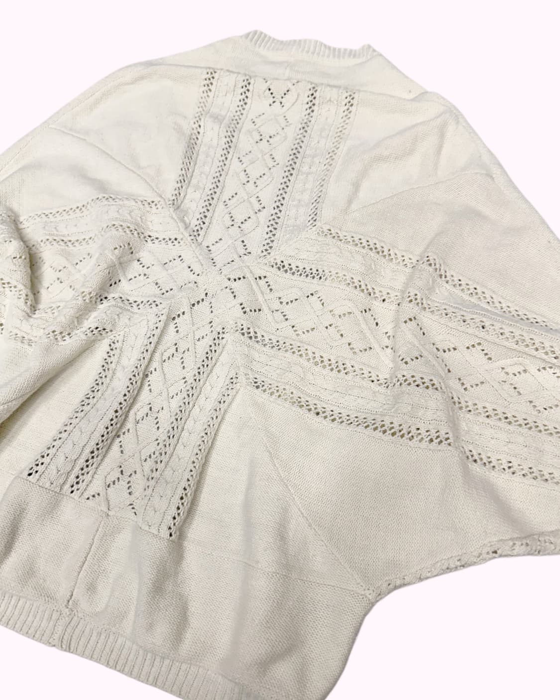 cross crochet ivory cardigan 상품이미지6