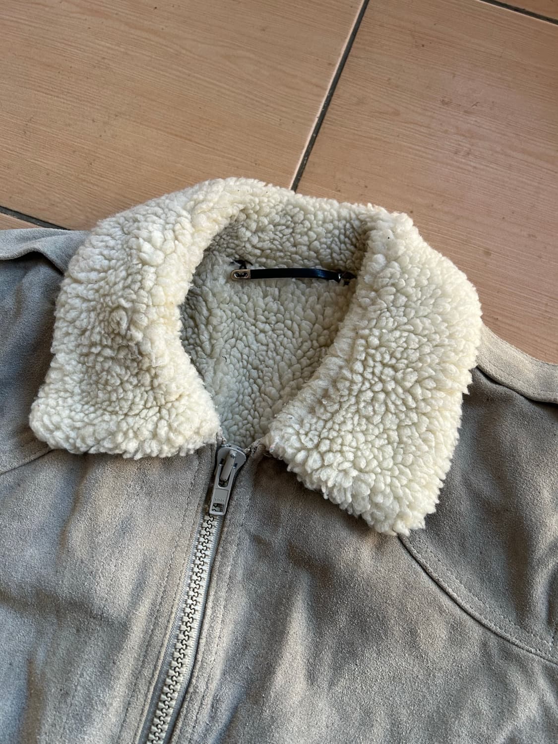 빈티지 소가죽 스웨이드 봄버자켓 상품이미지2