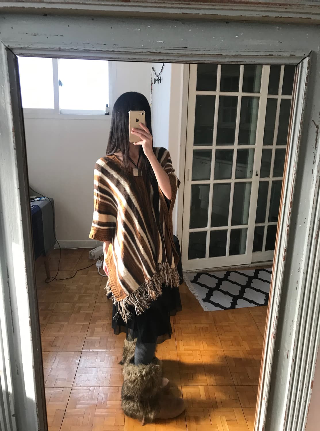 vintage tassle cape 상품이미지1