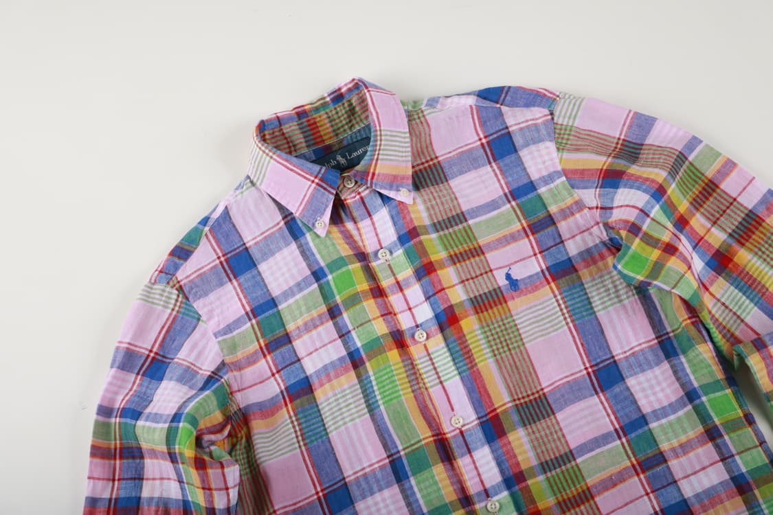 [S] 폴로 랄프로렌 마드라스 리넨 셔츠 상품이미지2