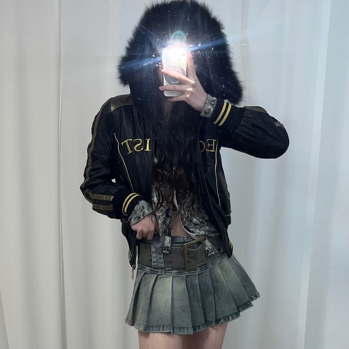 egoist 레더 울프죠 점퍼 상품이미지2