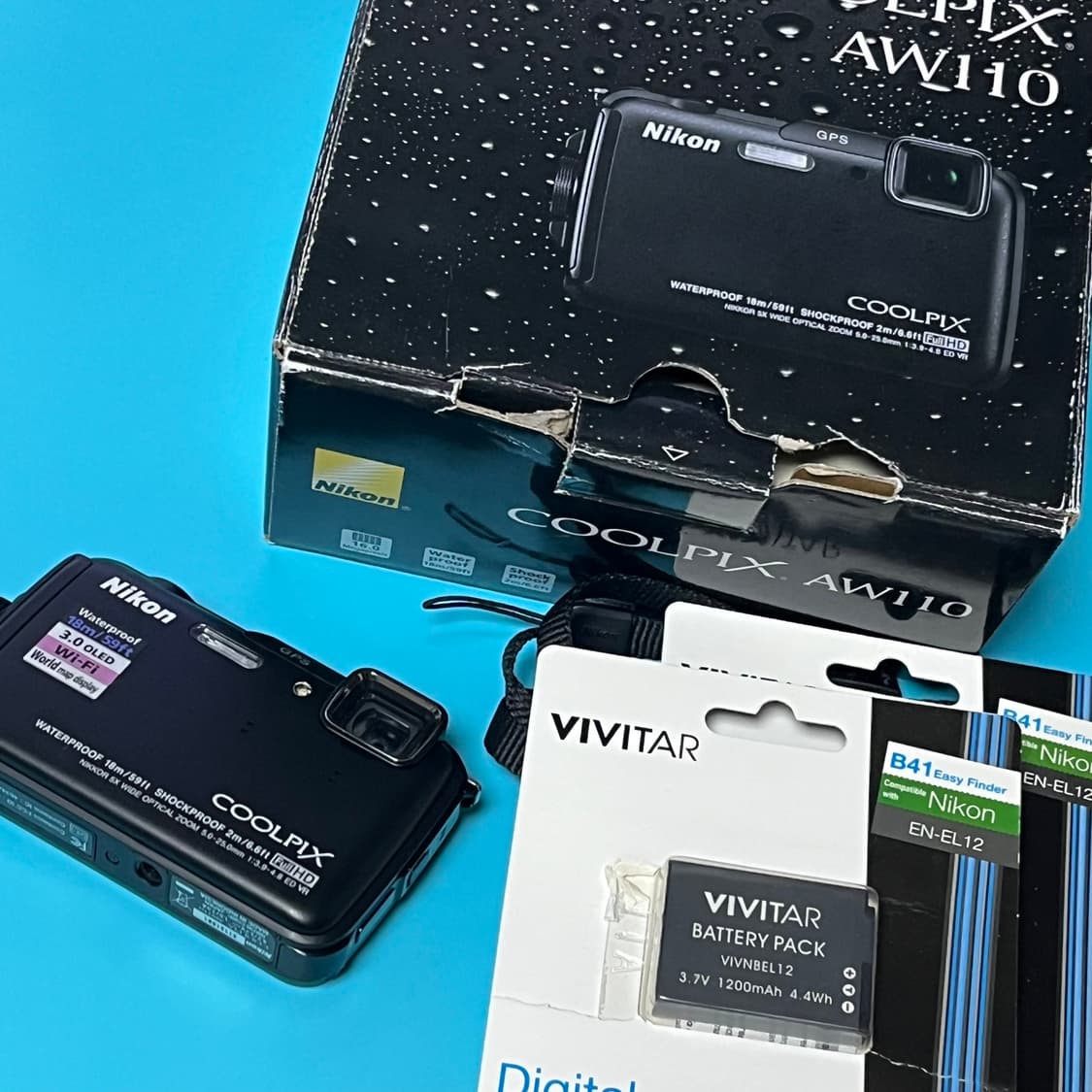 민트급 풀박스 니콘 쿨픽스 aw110 aw100 후속작 디카 디지털카메라 상품이미지2