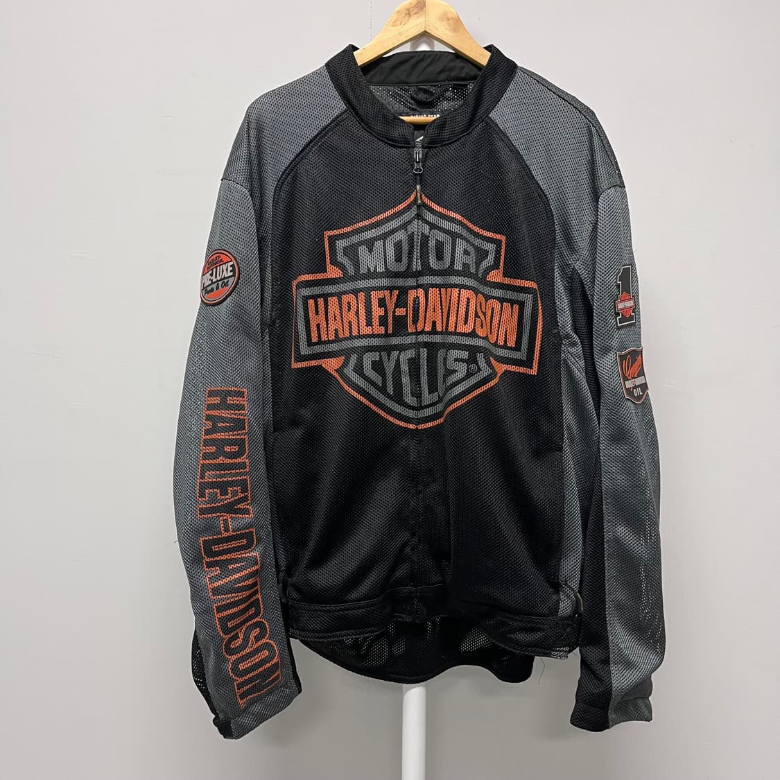 [2XL] 할리 데이비슨 바 앤 쉴드 로고 메쉬 재킷 상품이미지1