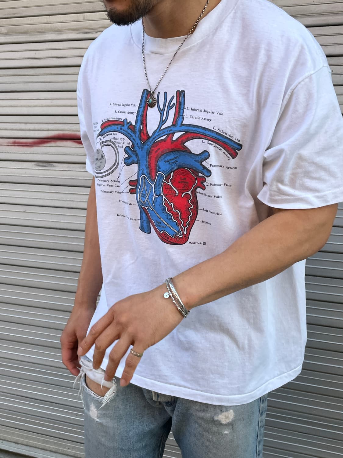 90s Anatomy single stitch T-shirt 상품이미지2