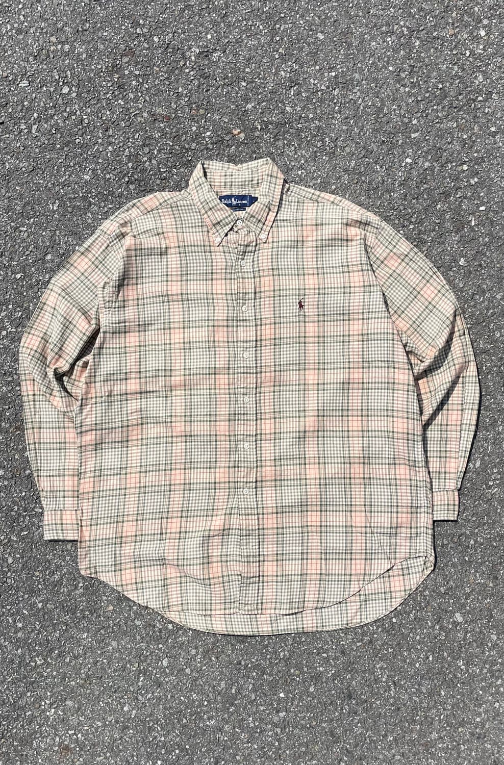 POLO RALPH LAUREN 빈티지코튼로고체크셔츠 상품이미지1