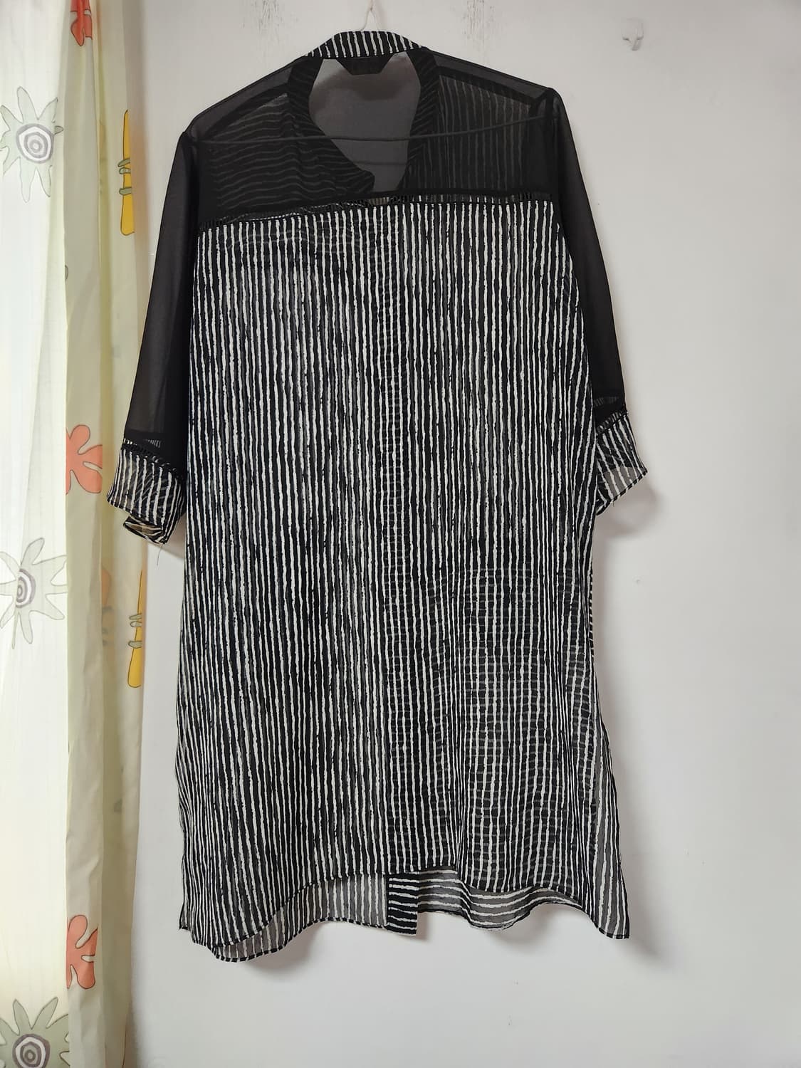 TWO-ST  시스루 롱 셔츠  가디건 FREE 상품이미지2