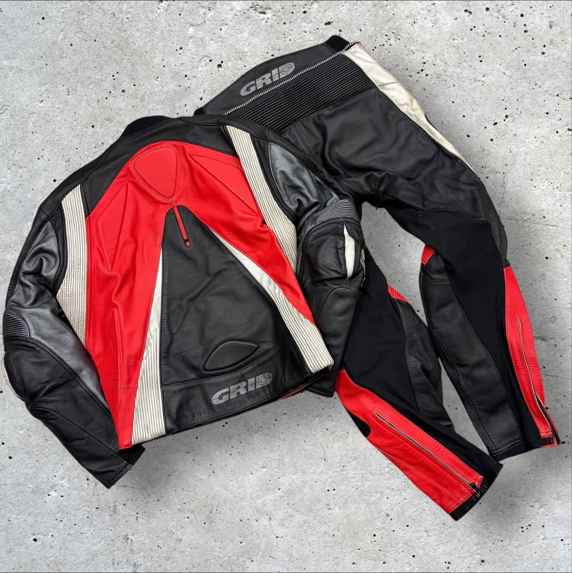 [52] GRID 바이크 가죽 자켓/바지 세트 C159 상품이미지2