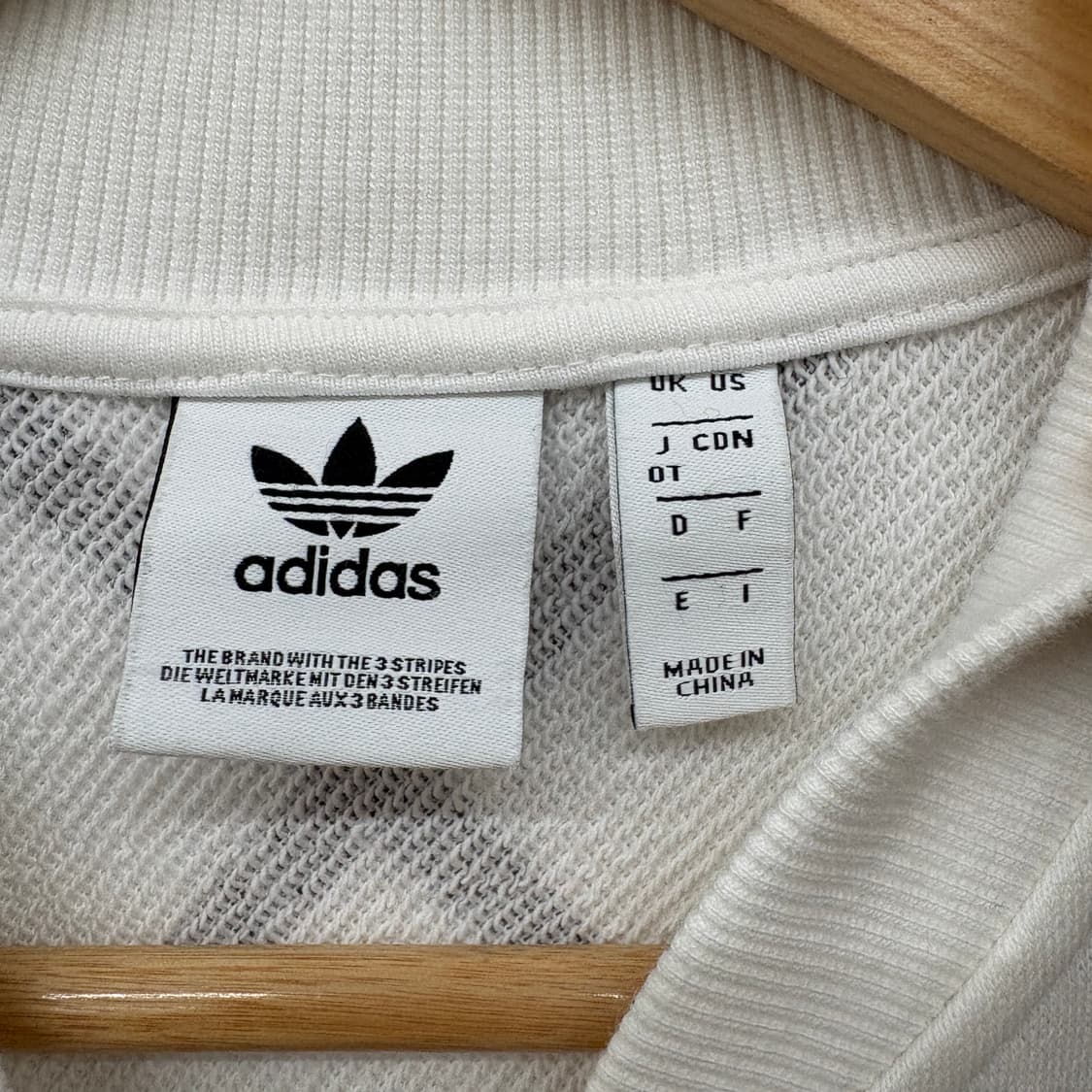 아디다스 화이트 집업 자켓 여L 상품이미지4