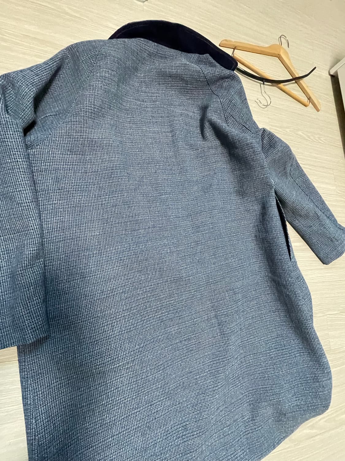 새상품급 커스텀멜로우 남성 체크코트 38/00 상품이미지7