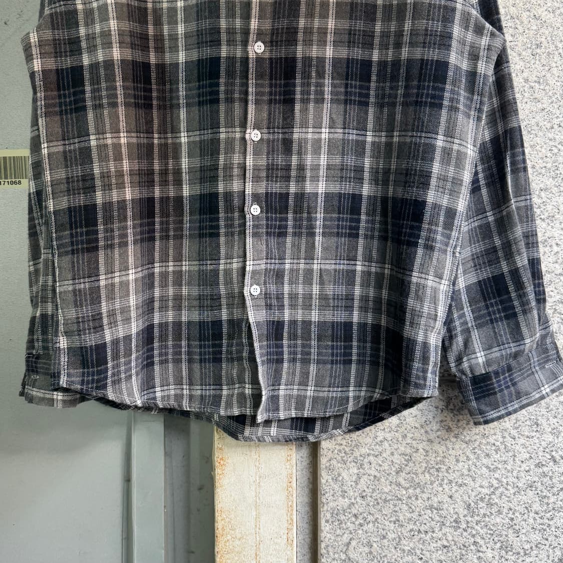 VTG 블랙 체크 패턴 셔츠 상품이미지5