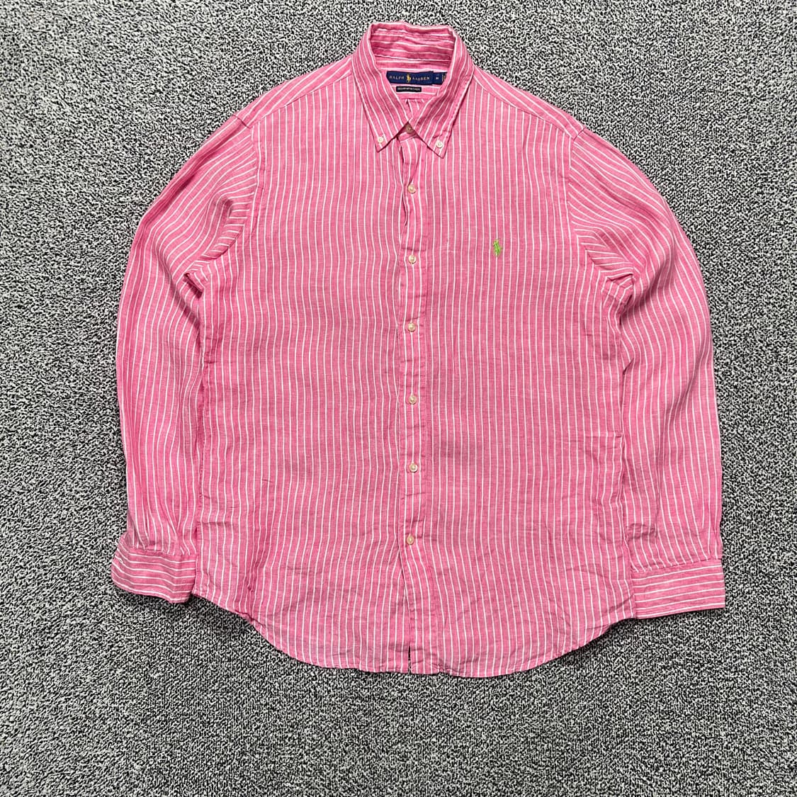 폴로 (POLO RalphLauren)핑크 스트라이프 시워서커 셔츠 상품이미지1