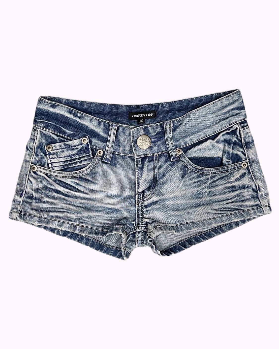 white fade denim hotpants 상품이미지2