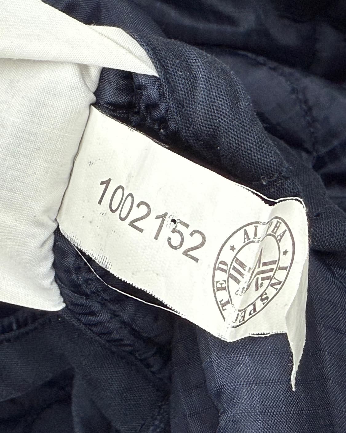 알파인더스트리 00s 퀼티드 라이너 자켓 경량 패딩 점퍼 네이비 상품이미지5